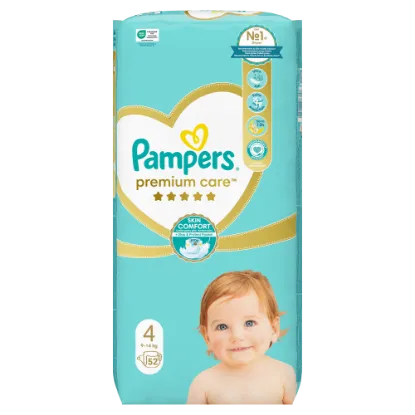 Pampers Premium Care Pelenka, 4 Méret, 52 db, 9kg-14kg termékhez kapcsolódó kép