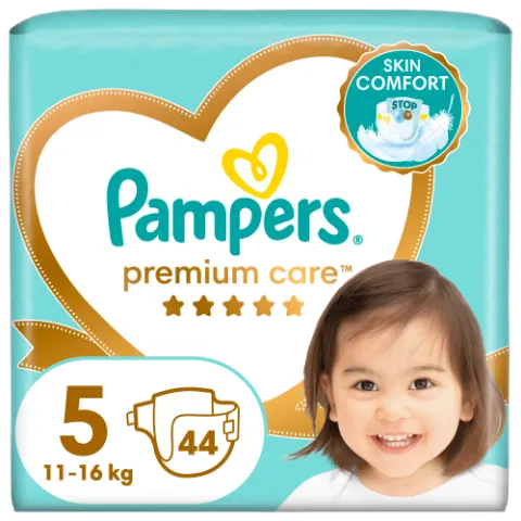 Pampers Premium Care Pelenka, 5 Méret, 44 db, 11kg-16kg termékhez kapcsolódó kép