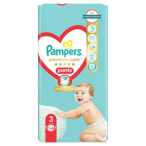 Pampers Premium Care Bugyipelenka, Méret: 3, 48 db Bugyipelenka, 6kg -11kg termékhez kapcsolódó kép