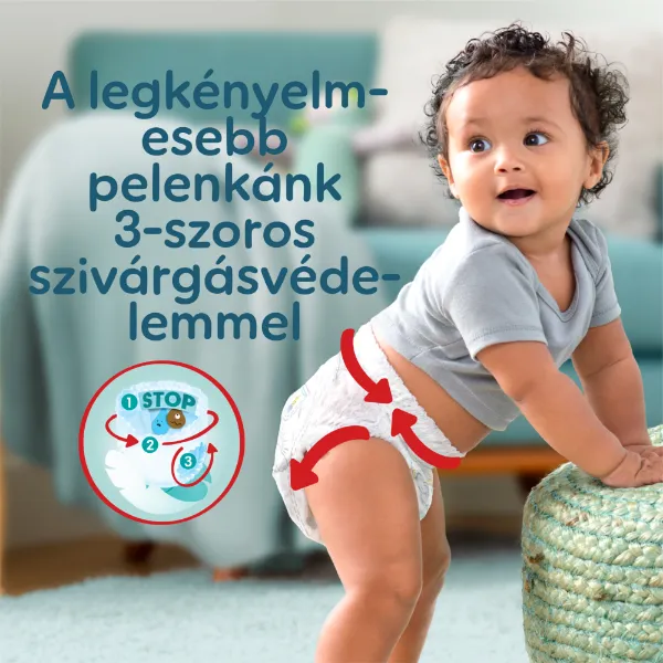 Pampers Premium Care Bugyipelenka, Méret: 5, 34 db Bugyipelenka, 12kg - 17kg termékhez kapcsolódó kép