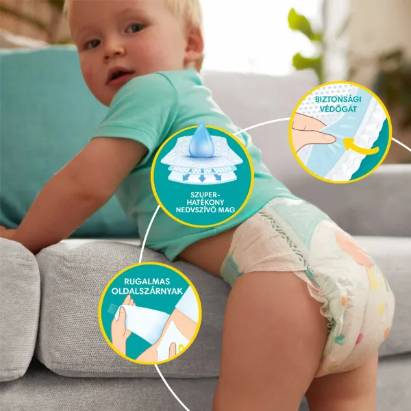 Pampers Active Baby 3, 90 Db Pelenka, 6kg-10kg termékhez kapcsolódó kép