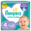 Pampers Active Baby 4, 76 Db Pelenka, 9kg-14kg termékhez kapcsolódó kép