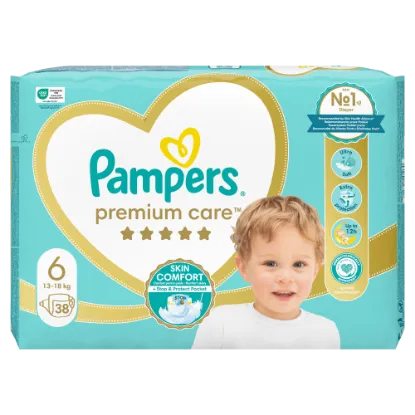 Pampers Premium Care Pelenka, 6 Méret, 38 db, 13kg+ termékhez kapcsolódó kép