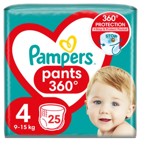 Pampers Pants Bugyipelenka, Méret: 4, 25 db pelenka, 9kg-15kg termékhez kapcsolódó kép