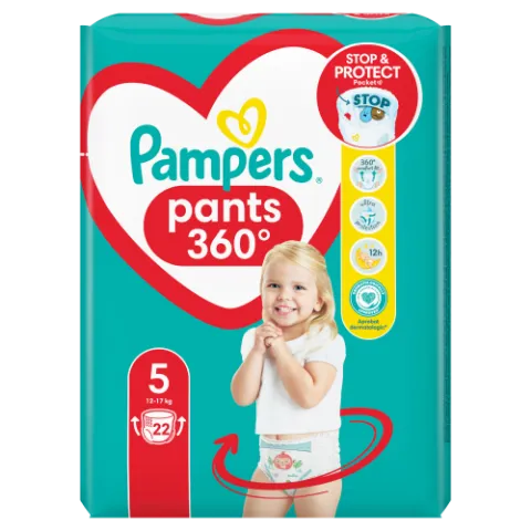 Pampers Pants Bugyipelenka, Méret: 5, 22 db pelenka, 12kg-17kg termékhez kapcsolódó kép