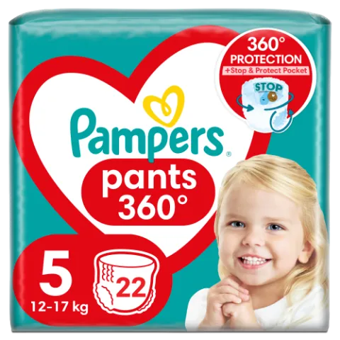 Pampers Pants Bugyipelenka, Méret: 5, 22 db pelenka, 12kg-17kg termékhez kapcsolódó kép