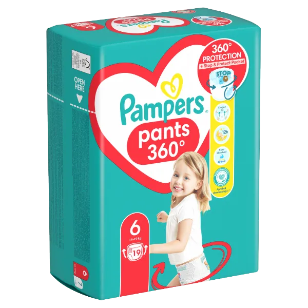 Pampers Pants Bugyipelenka, Méret: 6, 19 db pelenka, 14kg-19kg termékhez kapcsolódó kép