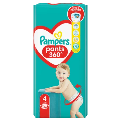 Pampers Pants Bugyipelenka, Méret: 4, 52 db pelenka, 9kg-15kg termékhez kapcsolódó kép