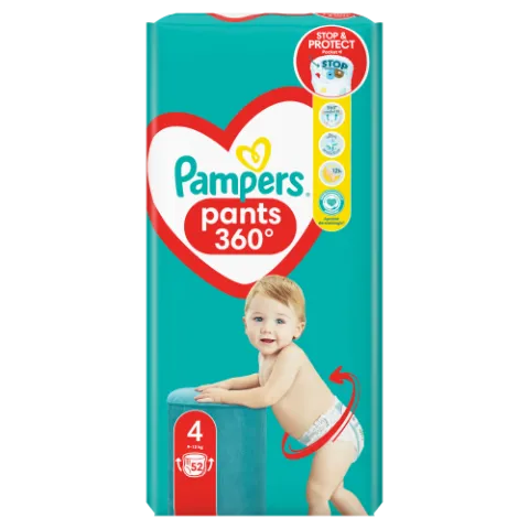 Pampers Pants Bugyipelenka, Méret: 4, 52 db pelenka, 9kg-15kg termékhez kapcsolódó kép