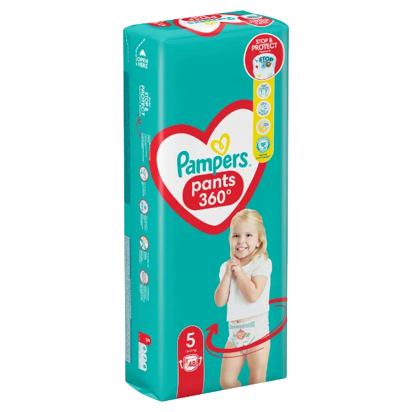 Pampers Pants Bugyipelenka, Méret: 5, 48 db pelenka, 12kg-17kg termékhez kapcsolódó kép