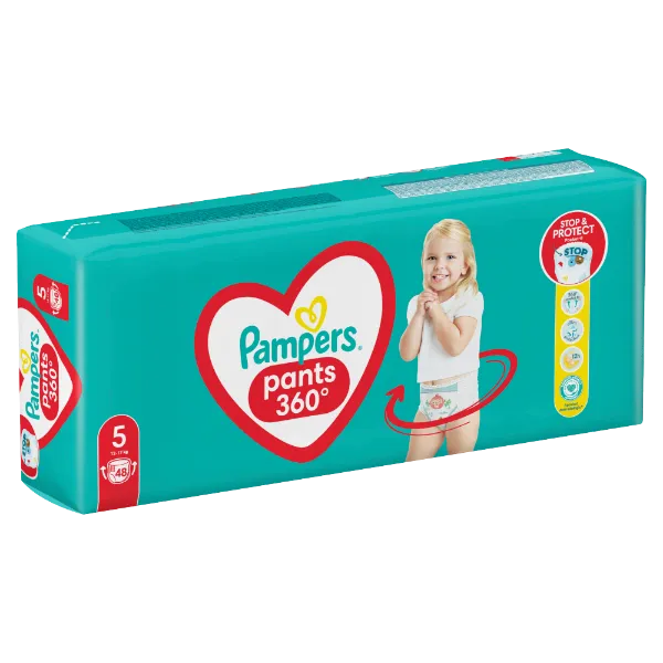 Pampers Pants Bugyipelenka, Méret: 5, 48 db pelenka, 12kg-17kg termékhez kapcsolódó kép