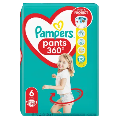 Pampers Pants Bugyipelenka, Méret: 6, 44 db pelenka, 14kg-19kg termékhez kapcsolódó kép