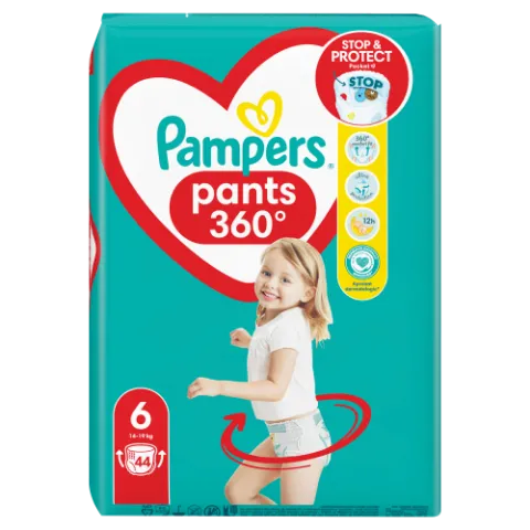 Pampers Pants Bugyipelenka, Méret: 6, 44 db pelenka, 14kg-19kg termékhez kapcsolódó kép