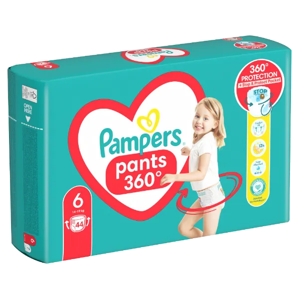 Pampers Pants Bugyipelenka, Méret: 6, 44 db pelenka, 14kg-19kg termékhez kapcsolódó kép