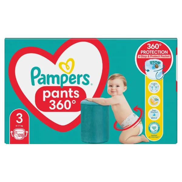 Pampers  Bugyipelenka, Méret: 3, 128 db Pelenka, 6kg - 11kg termékhez kapcsolódó kép