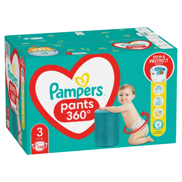 Pampers  Bugyipelenka, Méret: 3, 128 db Pelenka, 6kg - 11kg termékhez kapcsolódó kép