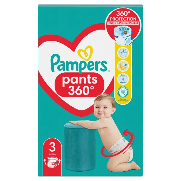 Pampers  Bugyipelenka, Méret: 3, 128 db Pelenka, 6kg - 11kg termékhez kapcsolódó kép