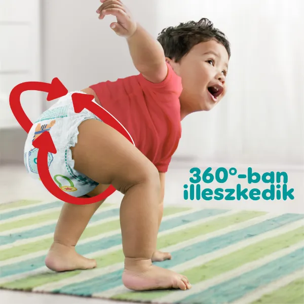 Pampers  Bugyipelenka, Méret: 4, 108 db Pelenka, 9kg - 15kg termékhez kapcsolódó kép