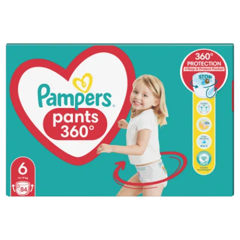 Pampers  Bugyipelenka, Méret: 6, 84 db Pelenka, 14kg - 19kg termékhez kapcsolódó kép