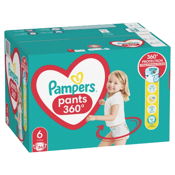 Pampers  Bugyipelenka, Méret: 6, 84 db Pelenka, 14kg - 19kg termékhez kapcsolódó kép