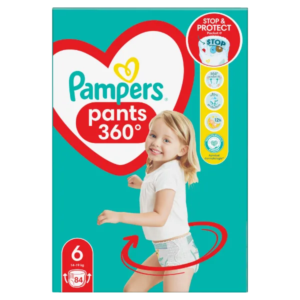 Pampers  Bugyipelenka, Méret: 6, 84 db Pelenka, 14kg - 19kg termékhez kapcsolódó kép