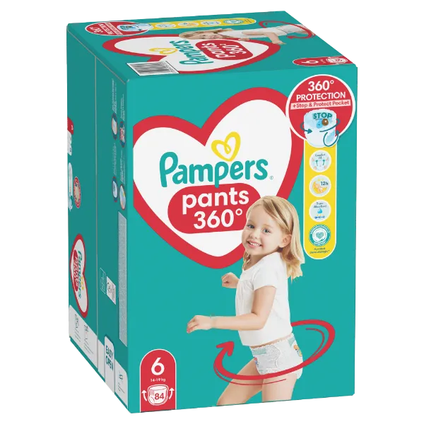 Pampers  Bugyipelenka, Méret: 6, 84 db Pelenka, 14kg - 19kg termékhez kapcsolódó kép