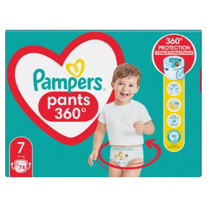 Pampers  Bugyipelenka, Méret: 7, 74 db Pelenka, 17kg+[NT{envar}] Pants Size 7, 74 Nappies, 17kg+ termékhez kapcsolódó kép