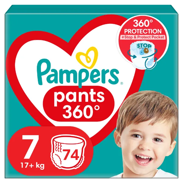 Pampers  Bugyipelenka, Méret: 7, 74 db Pelenka, 17kg+ termékhez kapcsolódó kép