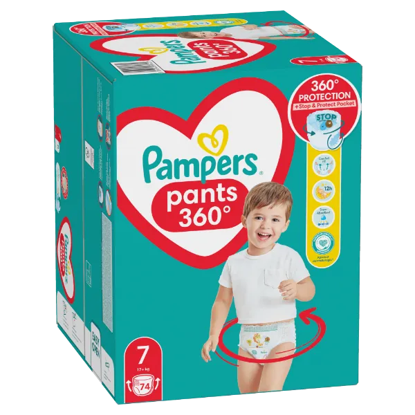 Pampers  Bugyipelenka, Méret: 7, 74 db Pelenka, 17kg+ termékhez kapcsolódó kép