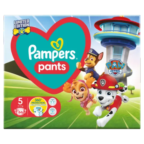 Pampers Pants Paw Patrol Kiadás, Méret: 5, 66 db Pelenka, 12kg - 17kg termékhez kapcsolódó kép