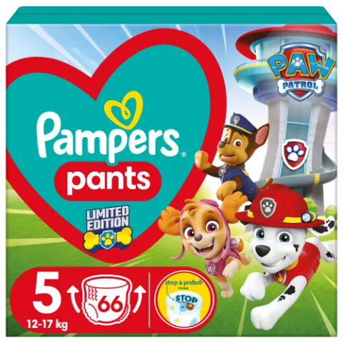 Pampers Pants Paw Patrol Kiadás, Méret: 5, 66 db Pelenka, 12kg - 17kg termékhez kapcsolódó kép