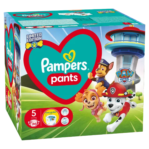 Pampers Pants Paw Patrol Kiadás, Méret: 5, 66 db Pelenka, 12kg - 17kg termékhez kapcsolódó kép