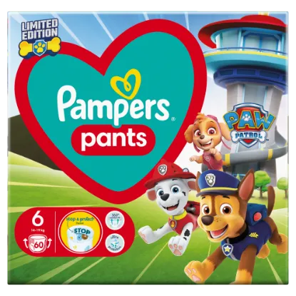 Pampers Pants Paw Patrol Kiadás, Méret: 6, 60 db Pelenka, 14kg - 19kg termékhez kapcsolódó kép