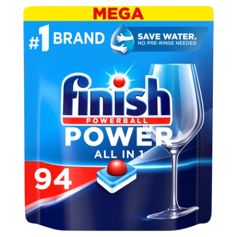 Finish Powerball Power All in 1 Regular mosogatógép tabletta 94 db 1504 g termékhez kapcsolódó kép