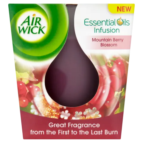 Air Wick Essential Oils Infusion Erdei Gyümölcs Virág illatgyertya 105 g termékhez kapcsolódó kép