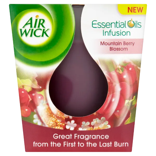 Air Wick Essential Oils Infusion Erdei Gyümölcs Virág illatgyertya 105 g termékhez kapcsolódó kép