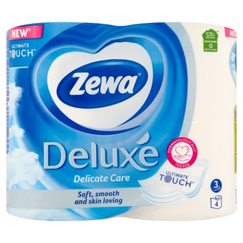 Zewa Deluxe Delicate Care 3 rétegű toalettpapír 4 tekercs termékhez kapcsolódó kép