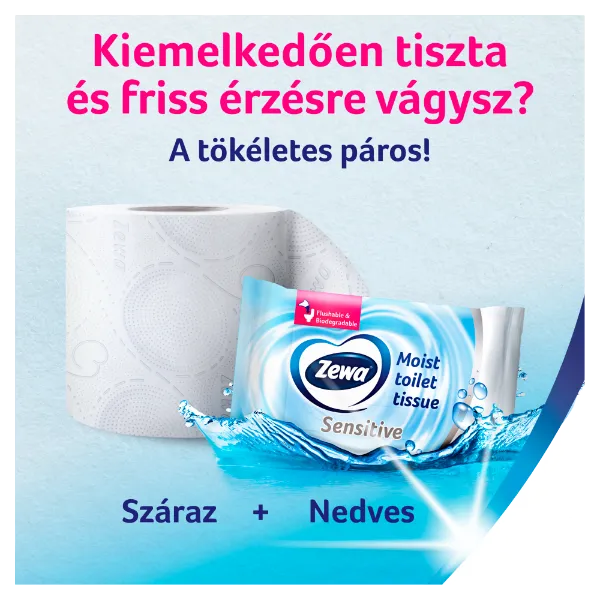 Zewa Deluxe Delicate Care 3 rétegű toalettpapír 4 tekercs termékhez kapcsolódó kép