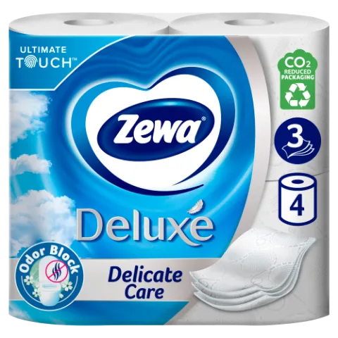 Zewa Deluxe Delicate Care 3 rétegű toalettpapír 4 tekercs termékhez kapcsolódó kép