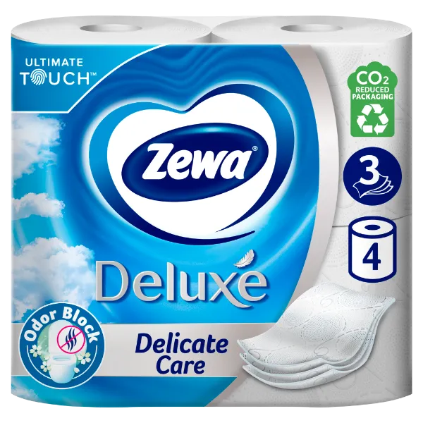 Zewa Deluxe Delicate Care 3 rétegű toalettpapír 4 tekercs termékhez kapcsolódó kép