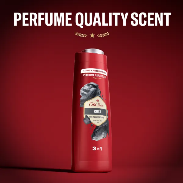 Old Spice Rock Tusfürdő És Sampon Férfiaknak 400 ml, 3az1-ben, Hosszan Tartó Frissesség termékhez kapcsolódó kép