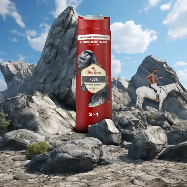 Old Spice Rock Tusfürdő És Sampon Férfiaknak 400 ml, 3az1-ben, Hosszan Tartó Frissesség termékhez kapcsolódó kép