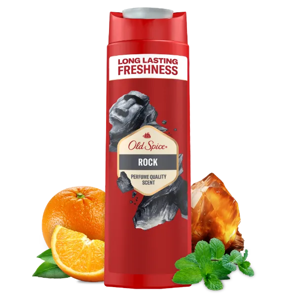 Old Spice Rock Tusfürdő És Sampon Férfiaknak 400 ml, 3az1-ben, Hosszan Tartó Frissesség termékhez kapcsolódó kép