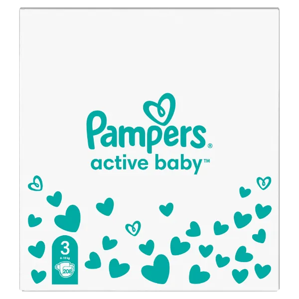 Pampers bugyipelenka - havi pelenkacsomag Méret: 3, 208 db Pelenka, 6kg - 10kg termékhez kapcsolódó kép