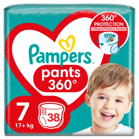 Pampers Pants Bugyipelenka, Méret: 7, 38 db pelenka, 17kg+ termékhez kapcsolódó kép