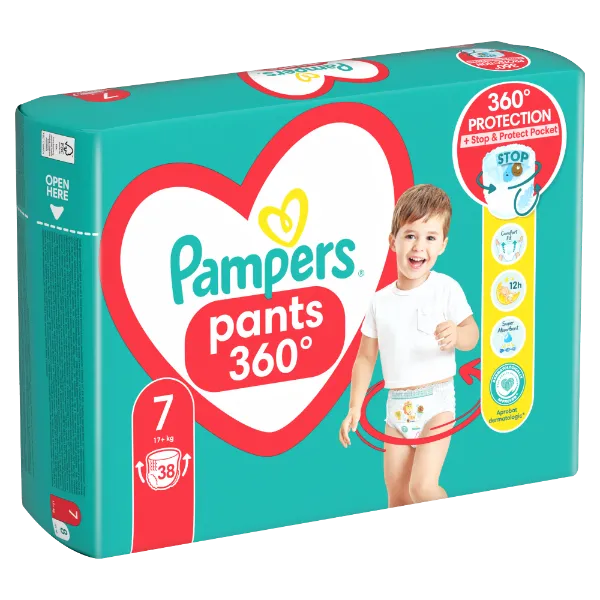 Pampers Pants Bugyipelenka, Méret: 7, 38 db pelenka, 17kg+ termékhez kapcsolódó kép