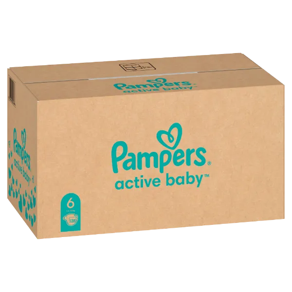 Pampers bugyipelenka - havi pelenkacsomag Méret: 6, 128 db Pelenka, 14kg - 19kg termékhez kapcsolódó kép