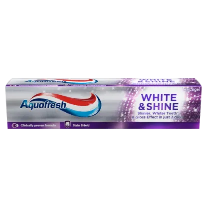 Aquafresh White & Shine fluoridos fogkrém 100 ml  termékhez kapcsolódó kép