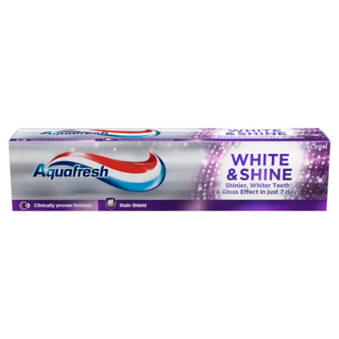 Aquafresh White & Shine fluoridos fogkrém 100 ml  termékhez kapcsolódó kép