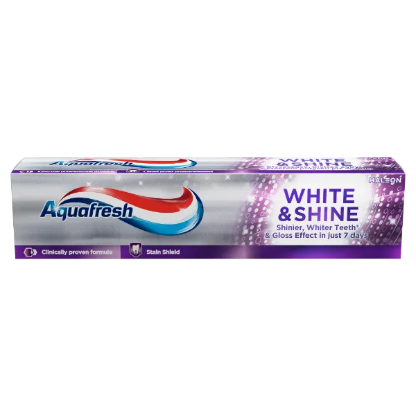 Aquafresh White & Shine fluoridos fogkrém 100 ml  termékhez kapcsolódó kép